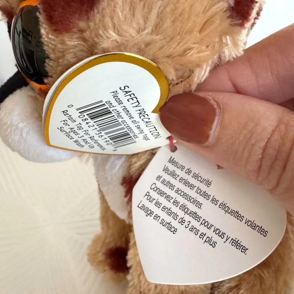 TY Beanie Boos -BUCKWHEAT the Lynx (Glitter Eyes, 6